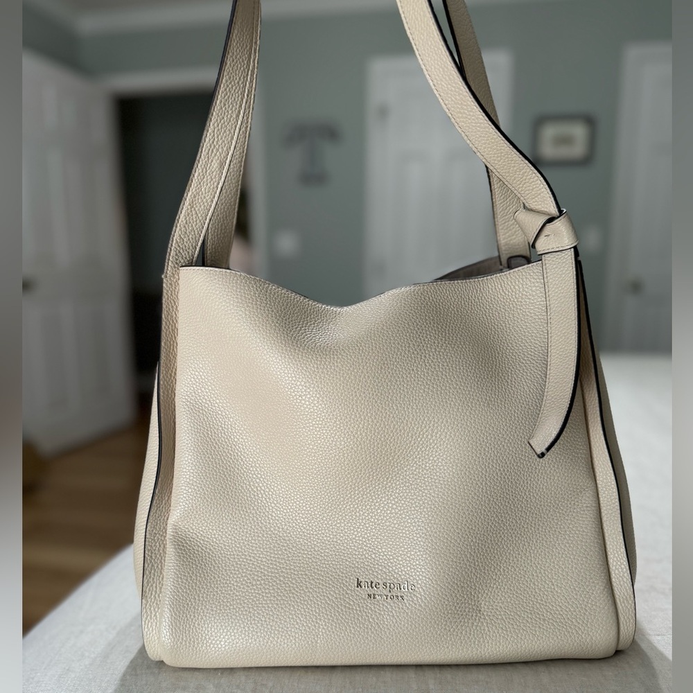 Beige Kate Spade Shoulder Bag